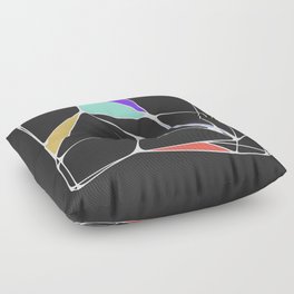 Voronoi Angles Floor Pillow