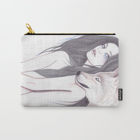 Run With The Wolf Carry-All Pouch