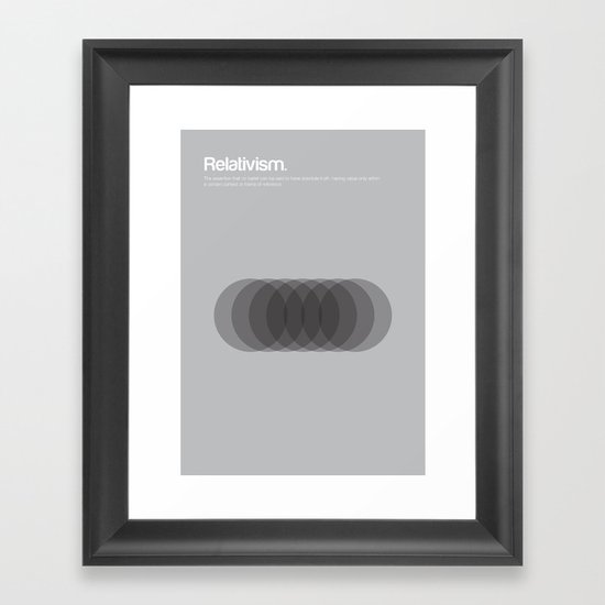 Relativism Framed Art Print