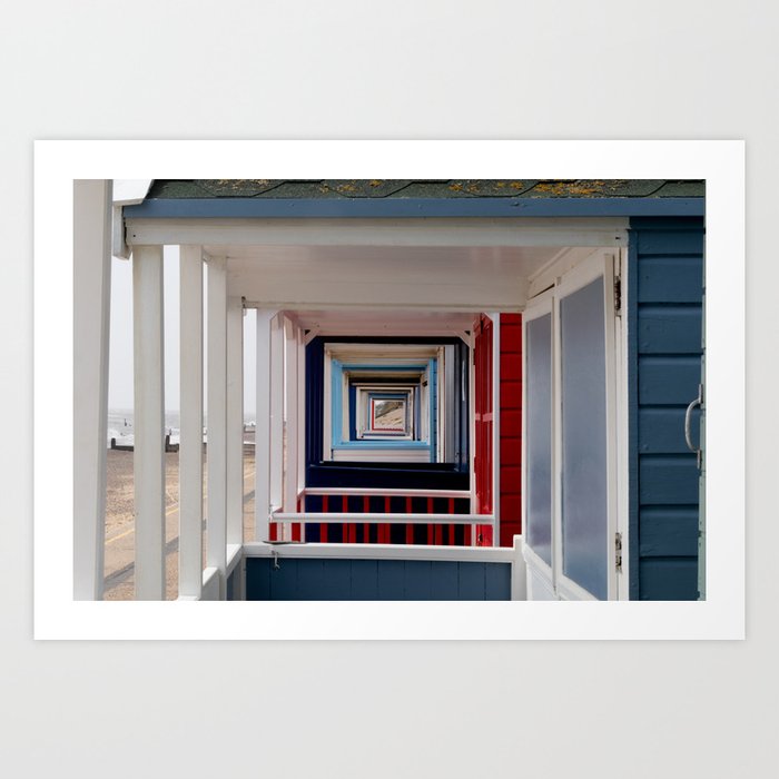 Southwold Beach Huts Art Print by Patrick Whittick Society6