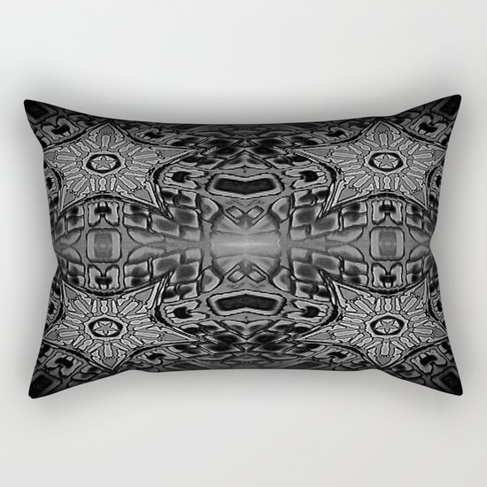 Black Gothic Stars Rectangular Pillow