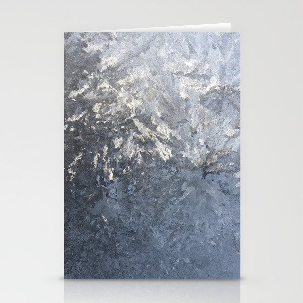 Ice II, Ice Light Fracture Abstract Photography Stationery Cards
