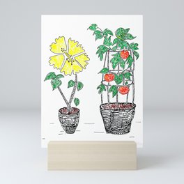 Hibiscus and Tomato Mini Art Print