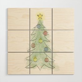 Christmas Tree Wood Wall Art