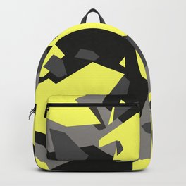 Black\Grey\Yellow Geometric Camo Backpack