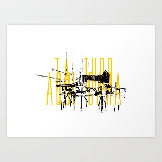 Tá tudo aqui Cara Art Print