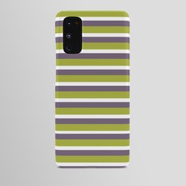 Purple & Green Stripes Android Case