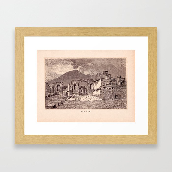 Pompeji Framed Art Print