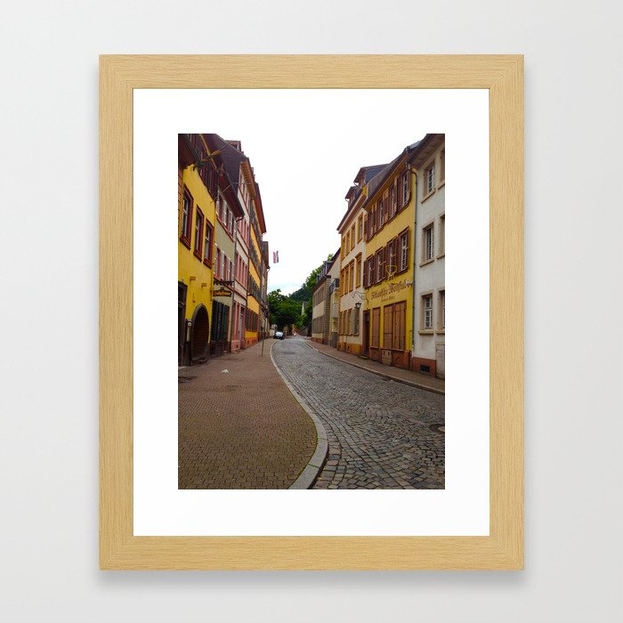 Candy Colored Streets Framed Art Print