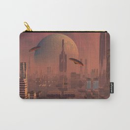 Futuristic City with Space Ships Carry-All Pouch