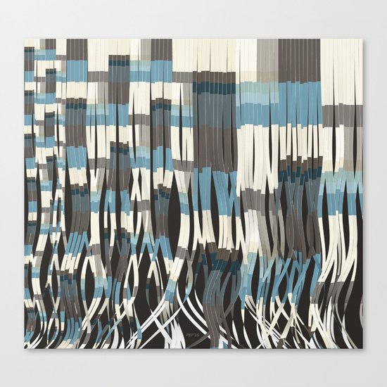 Abstract Graphic Ribbons Canvas Print
