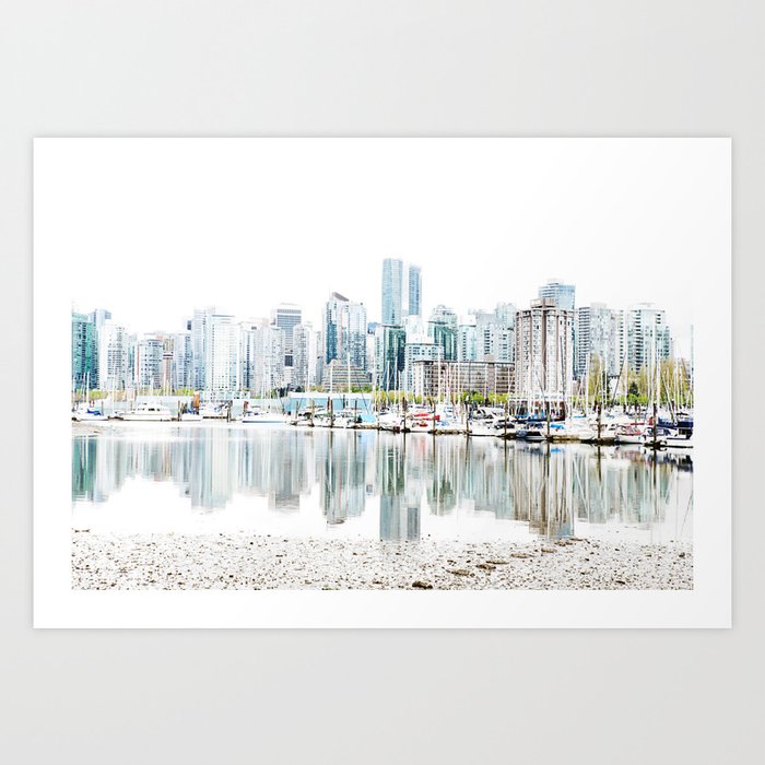 Vancouver Skyline Art Print By Beebler Society6
