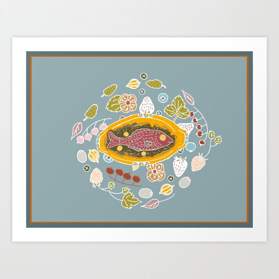 Dinner Table Wake Art Print