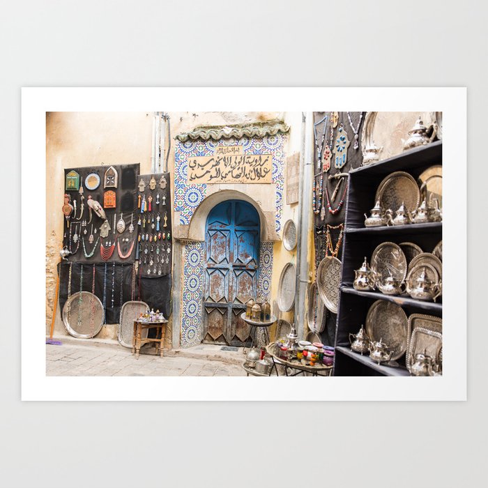 Doorway - Fes Ancient Medina Art Print