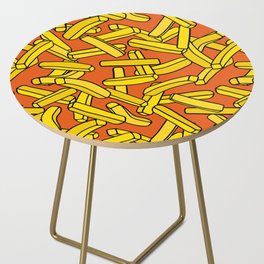 French Fries on Orange Side Table