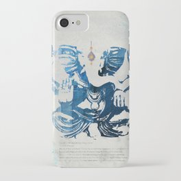 GANESHA indigo iPhone Case