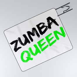 Zumba Queen (Green) Picnic Blanket