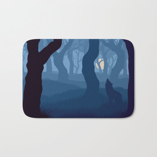 Wolf Bath Mat