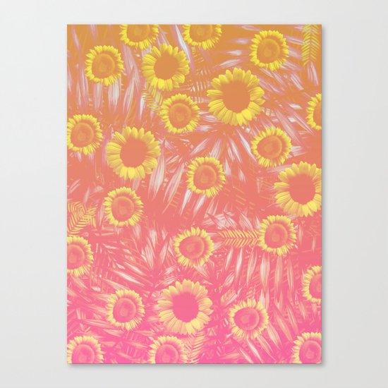Sunflower Party #4 Canvas Print