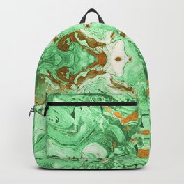 Green Abstract Backpack