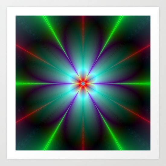 Fractal Flower Art Print