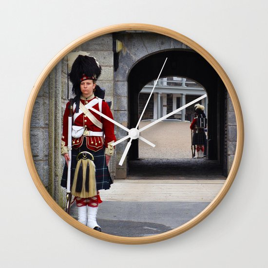Guard of the Halifax Citadel Wall Clock