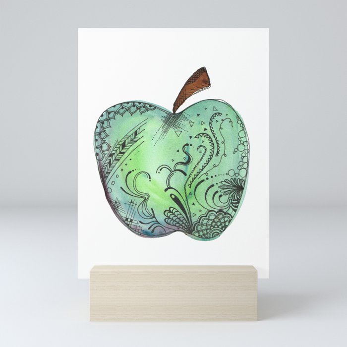 Paisley Apple Mini Art Print