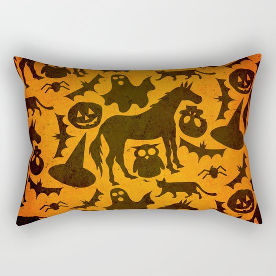 Halloween Spook Unicorn Rectangular Pillow