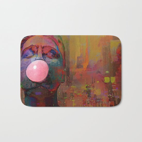bubble gum boy Bath Mat