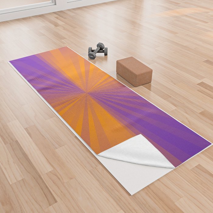 Warm Summer Rainbow Yoga Towel