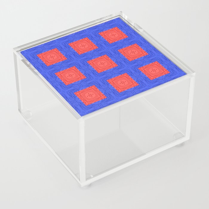 Red & Blue Acrylic Box
