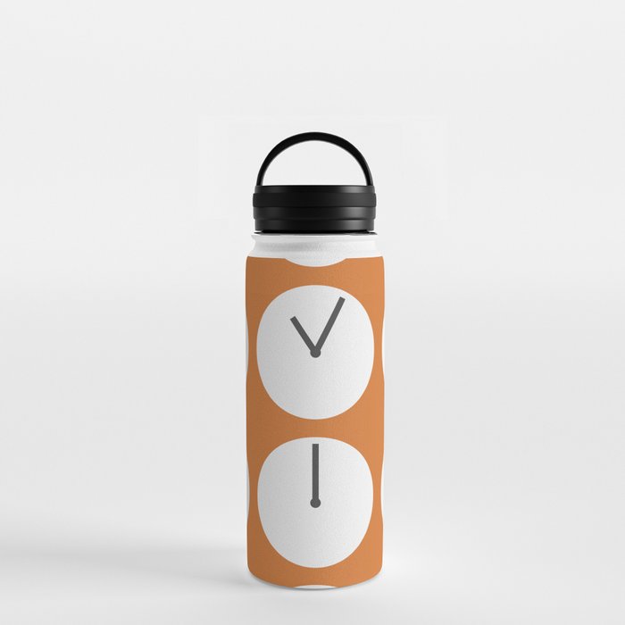 Minimal clock collection 5 Water Bottle