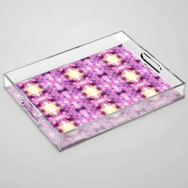 Purple Tye-Dye Kaleidoscope Acrylic Tray