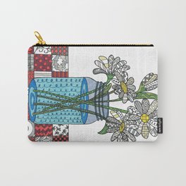 Daisies in a Mason Jar Carry-All Pouch
