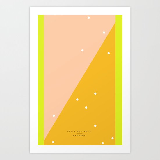 Peach - 5s/5 Art Print