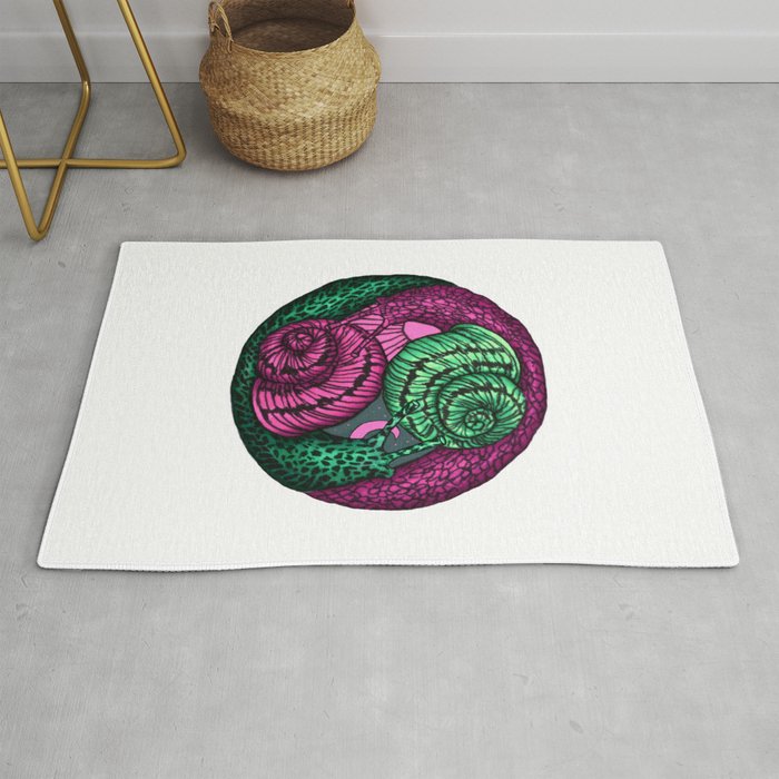 circle of snails Rug