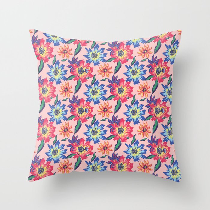 Trending Floral Pattern 2 Throw Pillow