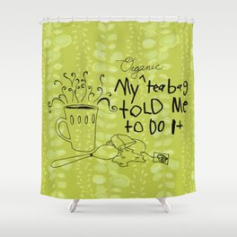 Organic Tea Bag Shower Curtain