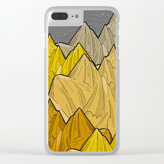 The Golden Mountains Clear iPhone Case