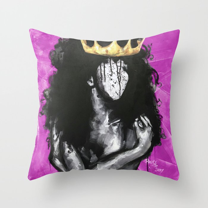 Naturally Queen IV PINK Throw Pillow