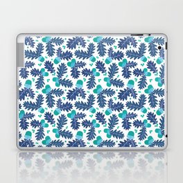 Acorns in Winter Blue Laptop Skin