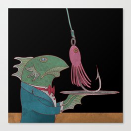 Fishwaiter Canvas Print