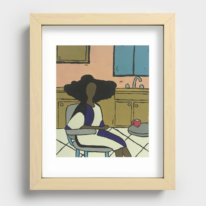 Mama's Kitchen Recessed Framed Print