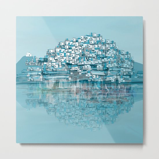 Turquoise Metal Print