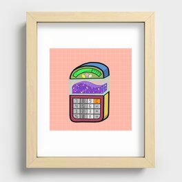Snazzy Calculator Recessed Framed Print