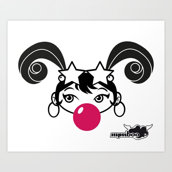 GIUPPY-Black & White Art Print