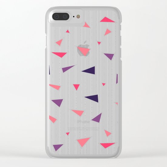 Triangles Rain #society6 #decor #buyart Clear iPhone Case