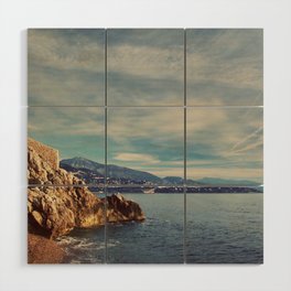 A Monaco View of the French Riviera Wood Wall Art