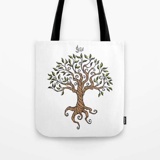 Shirley's Tree Colored Tote Bag