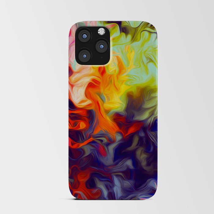 Surreal Smoke Abstract In Multicolor iPhone Card Case